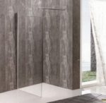 PANEL τζάμι διάφανο 80*195h/8mm με μπράτσο ST/ST 70-120cm