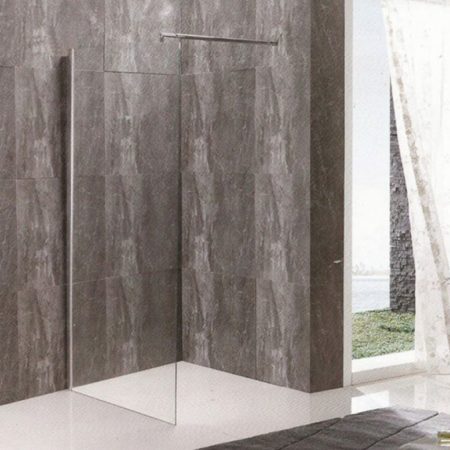 PANEL τζάμι διάφανο 80*195h/8mm με μπράτσο ST/ST 70-120cm