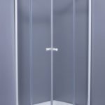 BIANCA - Καμπίνα τετράγωνη 80*80 λευκή γυαλί διαφανές 5 mm σκέτη