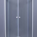 BIANCA Καμπίνα ημικυκλική 80*80 λευκή γυαλί διαφανές 5 mm σκέτη