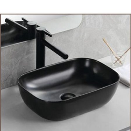 ELEGAN-4 465*320*135 Νιπτήρας μάτ Μαύρο