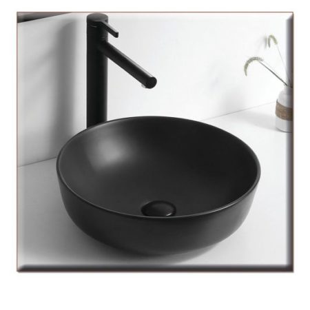 SOLANTE-3 420*420*140 Νιπτήρας μάτ Μαύρο