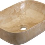 ELEGAN-3 465*320*135 Νιπτήρας DECOR Μπέζ μάρμαρο