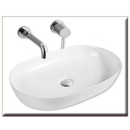 NEW STYLE OVAL-2 610*410*135 Νιπτήρας λευκός