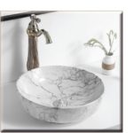 SOLANTE-2 420*420*140 Νιπτήρας DECOR Γκρί-LIGHT μάρμαρο