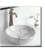 SOLANTE-2 420*420*140 Νιπτήρας DECOR Γκρί-LIGHT μάρμαρο