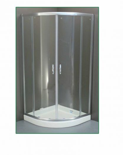 ROMEO-TRANSP - Καμπίνα γωνιακή διαφανές 90*90 Χρωμέ