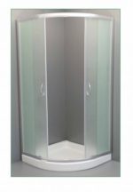 ROMEO-μάτ - Καμπίνα γωνιακή σκέτη 90*90 Χρωμέ - γυαλί μάτ