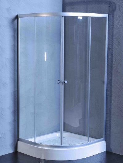 KRETA - Καμπίνα γωνιακή με γυαλί 5mm διαφανές 90*90 Χρωμέ