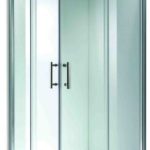 ELSA - Καμπίνα HUIDA τετράγωνη σκέτη 90*90 Χρωμέ - γυαλί διαφανές