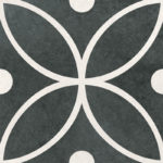 Πλακάκι RETRO Flor Black KARAG 30x30cm