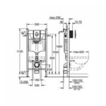 Εντοιχιζόμενο Καζανάκι Γυψοσανίδας GROHE RAPID SL 38745001 Με Πλακέτα SKATE AIR - Image 2