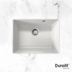 Νεροχύτης Συνθετικός ΥΠΟΚ/ΝΟΣ 60x50 DURALIT Λευκό