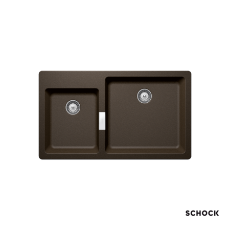 Νεροχύτης MONO 86x50 SCHOCK CRISTADUR Μπρονζέ