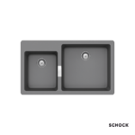 Νεροχύτης MANHATTAN 86x50 SCHOCK Cristalite CROMA