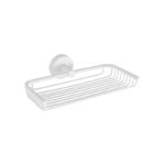 Σαπουνοθήκη σχαρωτή λευκή ματ UNO 1304 66 KARAG 23cm