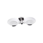 Διπλή σαπουνοθήκη χρωμέ UNO 1833 KARAG