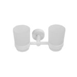 Διπλή ποτηροθήκη λευκή ματ UNO 1855 66 KARAG