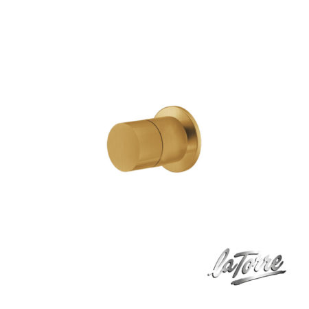 Εκτροπέας Εντοιχισμού 3 ΕΞΟΔΩΝ ELLE 316 LA TORRE Inox PVD Brushed Χρυσό