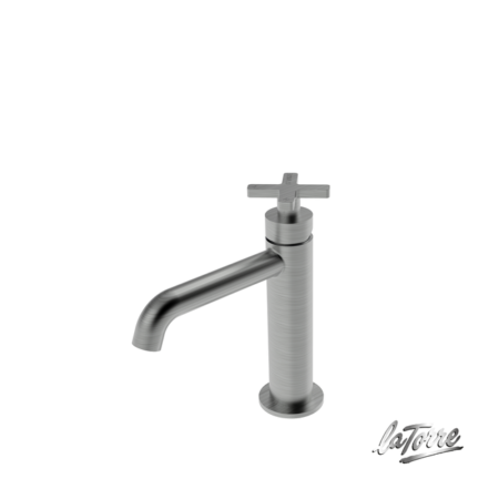 Μπαταρία Νιπτήρος +Βαλβίδα.CLIC-CLAC ELLE CROSS LA TORRE Inox