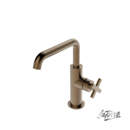 Μπαταρία Νιπτήρος +Βαλβίδα.CLIC-CLAC ELLE CROSS LA TORRE Antique Brass