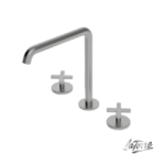 Μπαταρία Νιπτήρος Επικαθήμενη 3 Οπών +Βαλβίδα.CLIC-CLAC ELLE CROSS LA TORRE Inox