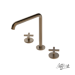 Μπαταρία Νιπτήρος Επικαθήμενη 3 Οπών +Βαλβίδα.CLIC-CLAC ELLE CROSS LA TORRE Antique Brass