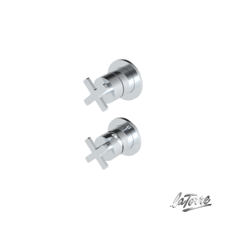 Μίκτης Εντοιχισμού 2 Οπών με Εκτροπέα 2-3 Εξόδων ELLE CROSS LA TORRE Χρωμέ