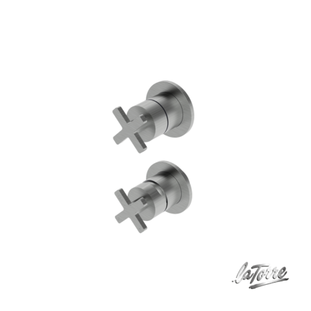 Μίκτης Εντοιχισμού 2 Οπών με Εκτροπέα 2-3 Εξόδων ELLE CROSS LA TORRE Inox