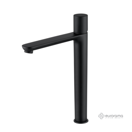 Μπαταρία Νιπτήρος Υψηλή ή με Βαλβίδα.CLIC-CLAC RES-PRO EURORAMA Μαύρο Ματ