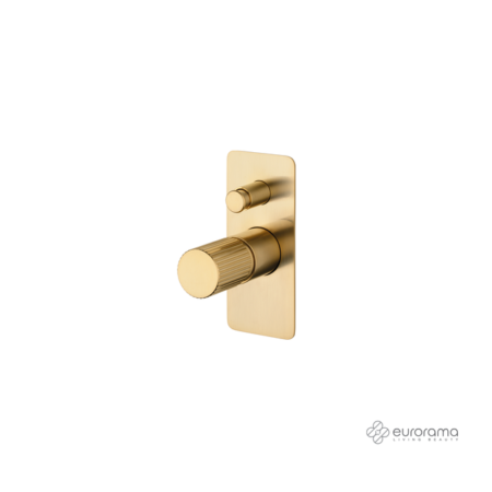 Μίκτης Εντοιχισμού με Εκτροπέα OSO EURORAMA Brushed Χρυσό