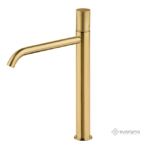 Μπαταρία Νιπτήρος Υψηλή με Βαλβίδα.CLIC-CLAC OSO EURORAMA Brushed Χρυσό