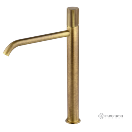 Μπαταρία Νιπτήρος Υψηλή με Βαλβίδα.CLIC-CLAC OSO EURORAMA Μπρονζέ Brushed