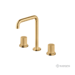 Μπαταρία Νιπτήρος Επικαθήμενη 3 Οπών OSO EURORAMA Brushed Χρυσό