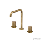 Μπαταρία Νιπτήρος Επικαθήμενη 3 Οπών OSO EURORAMA Μπρονζέ Brushed