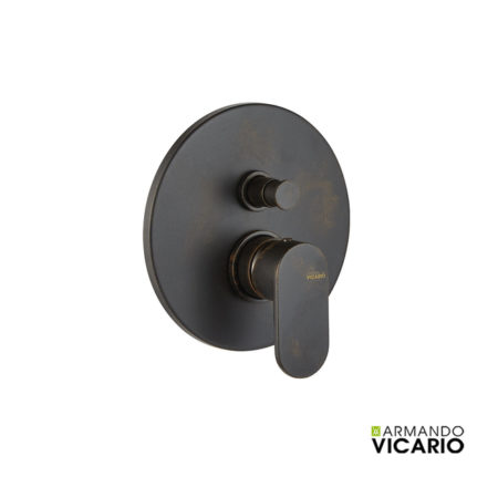 Μίκτης Εντοιχισμού ΜΕ Εκτροπέα SLIM VICARIO RUSTY Μαύρο