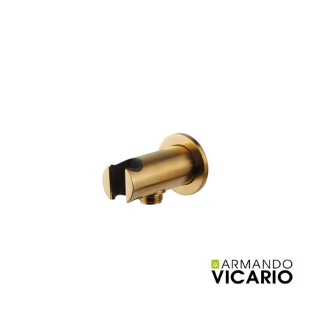 Παροχή Νερού Επίτοιχη με Στήριγμα Τηλεφώνου VICARIO Brushed Χρυσό