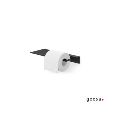Εταζέρα 28cm με Χαρτοθήκη LEEV GEESA Μαύρο Ματ