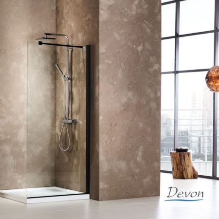 IWIS WALK-IN 77-79 H.185 CLEAN-GLASS Μαύρο Ματ