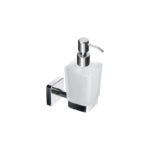 Δοχείο υγρού σαπουνιού γυάλινο χρωμέ QUATTRO 4801 KARAG