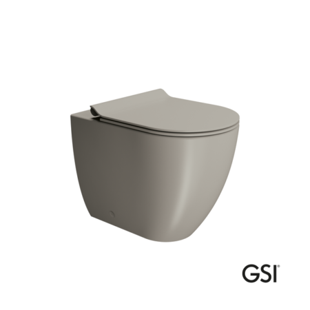 Κομπλέ Λεκάνη ΥΠ PURA/55 SWIRLFLUSH+Καλυμμα MS86SC SUPER-SLIM S/C GSI TORTORA