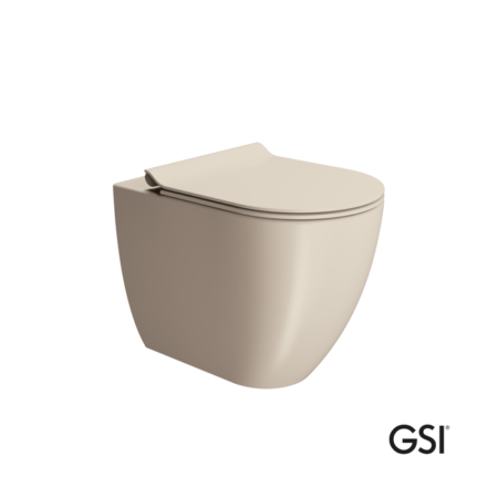 Κομπλέ Λεκάνη ΥΠ PURA/55 SWIRLFLUSH+Καλυμμα MS86SC SUPER-SLIM S/C GSI CRETA