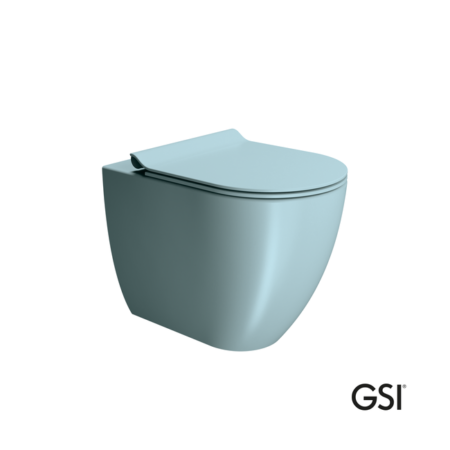 Κομπλέ Λεκάνη ΥΠ PURA/55 SWIRLFLUSH+Καλυμμα MS86SC SUPER-SLIM S/C GSI GHIACCIO