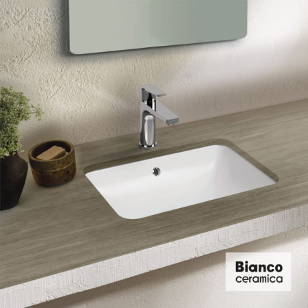 Νιπτήρας 50x34 Υποένθετος BIANCO CERAMICA Λευκό