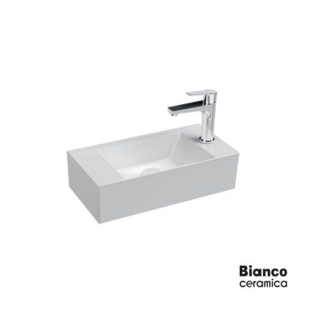 Νιπτήρας TETRA N 51x25 (1 οπή) BIANCO CERAMICA Λευκό