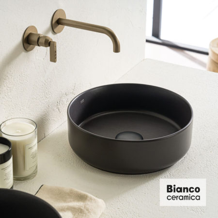 Νιπτήρας Φ36 BIANCO CERAMICA ANTHRACITE Ματ