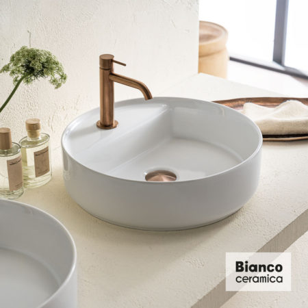 Νιπτήρας Φ42 BIANCO CERAMICA Λευκό
