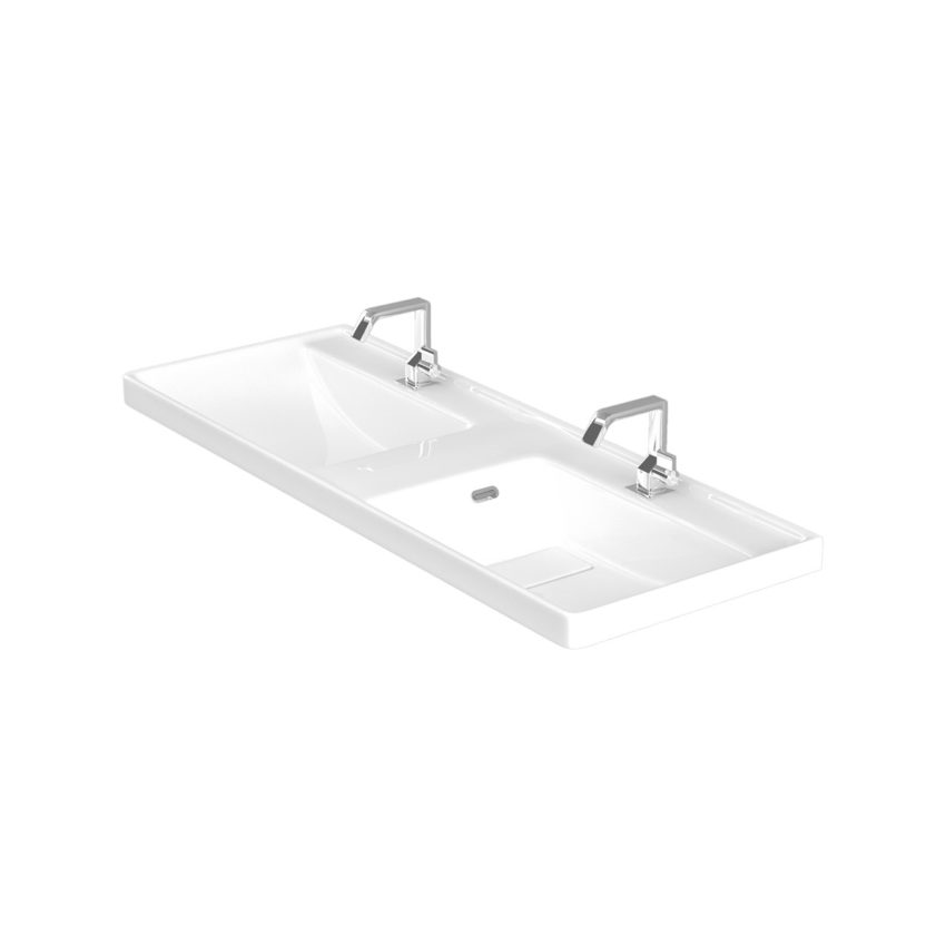 8120_1 Νιπτήρας αναρτώμενος διπλός QUATTRO 8120 KARAG 120x45x19cm - Image 1