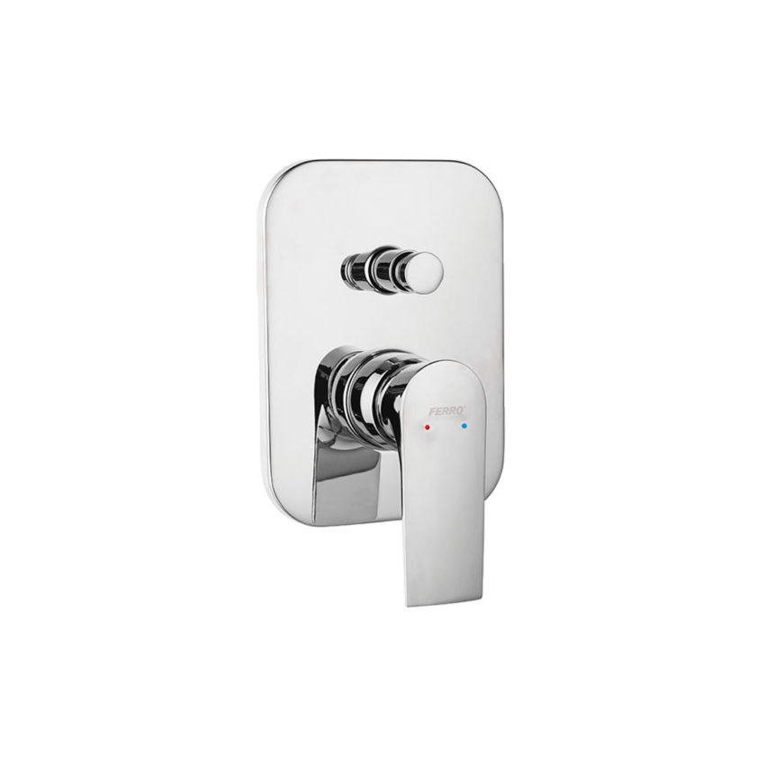 BAQ7P_1 Μίκτης ντους 2 εξόδων ALGEO SQUARE BAQ7P FERRO - Image 1