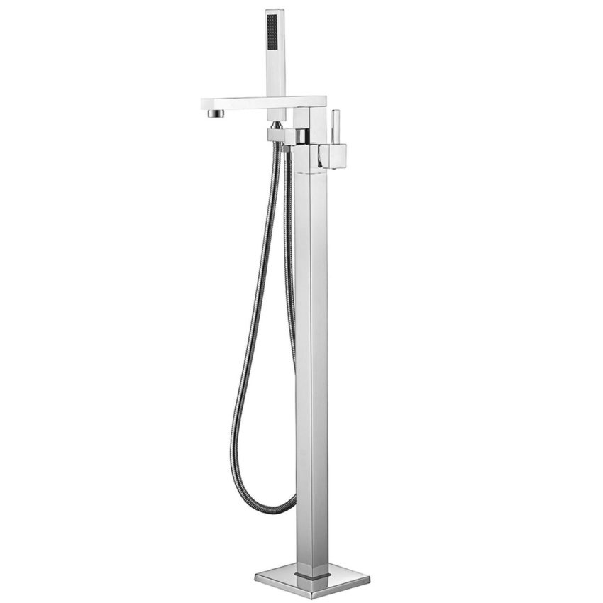 Επιδαπέδια μπαταρία λουτρού GINKO Chrome DF-02011 PRAXIS KARAG - Image 1